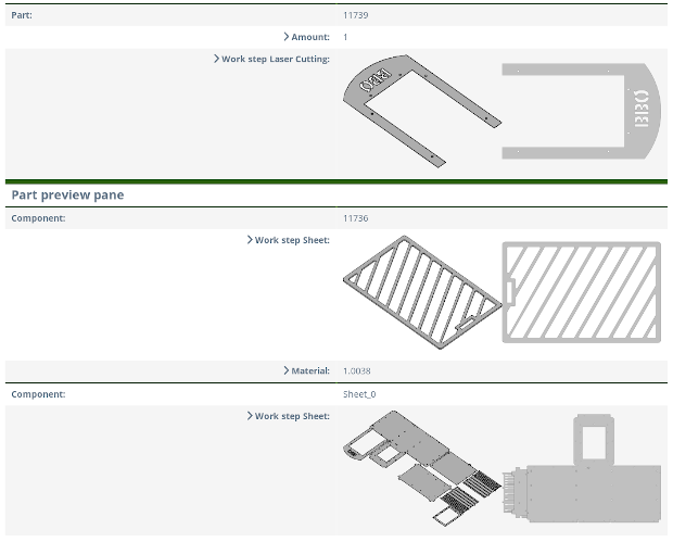 Manufacturing and delivery information